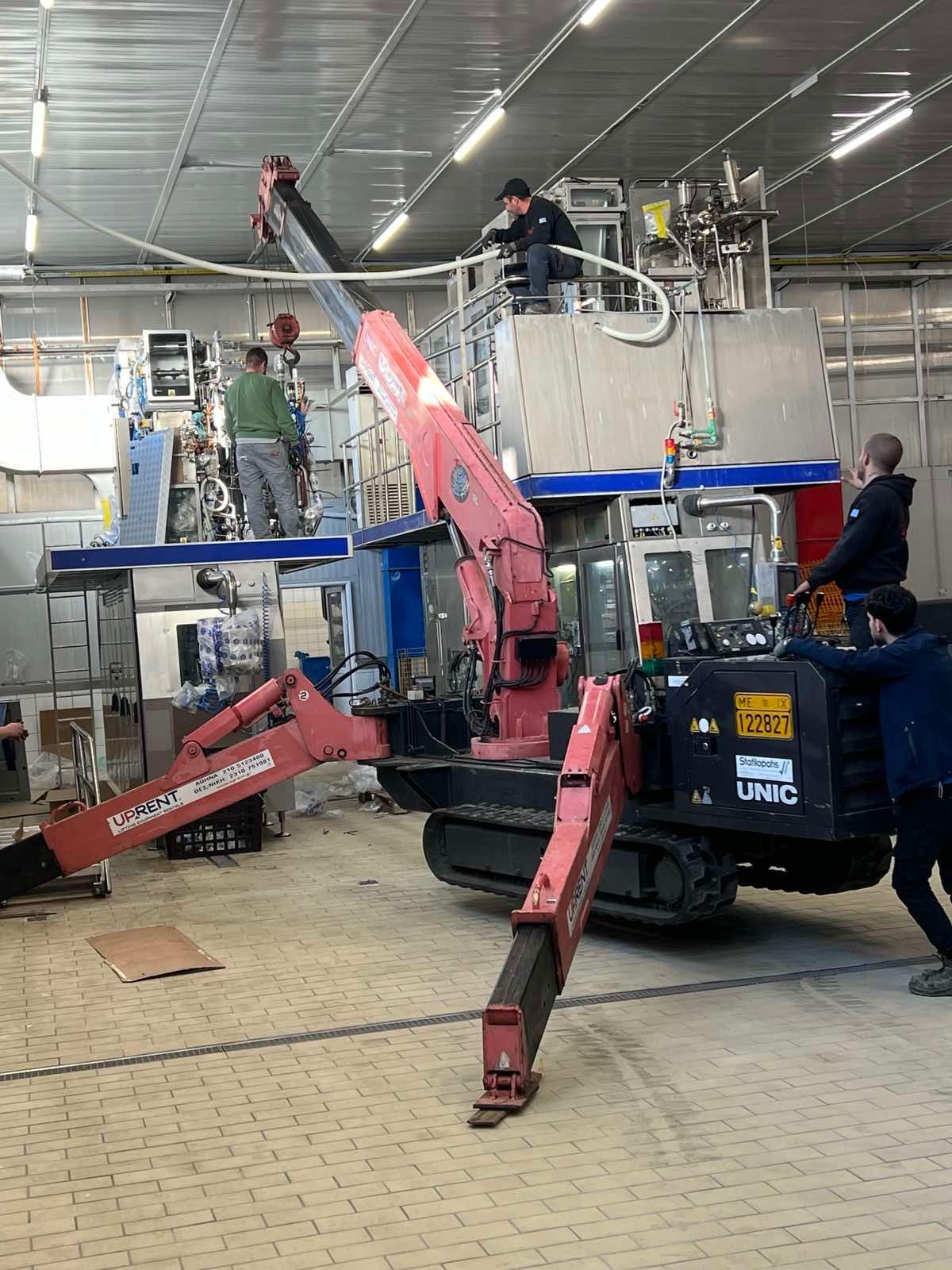 Μεταφορά, Τοποθετήσεις Μηχανημάτων