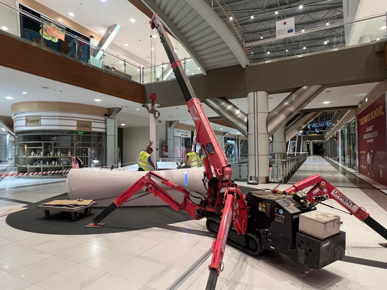 Μεταφορά, Τοποθετήσεις Μηχανημάτων