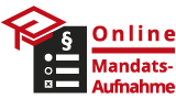 Ein Logo für ein Unternehmen namens Online-Mandatsaufnahme.