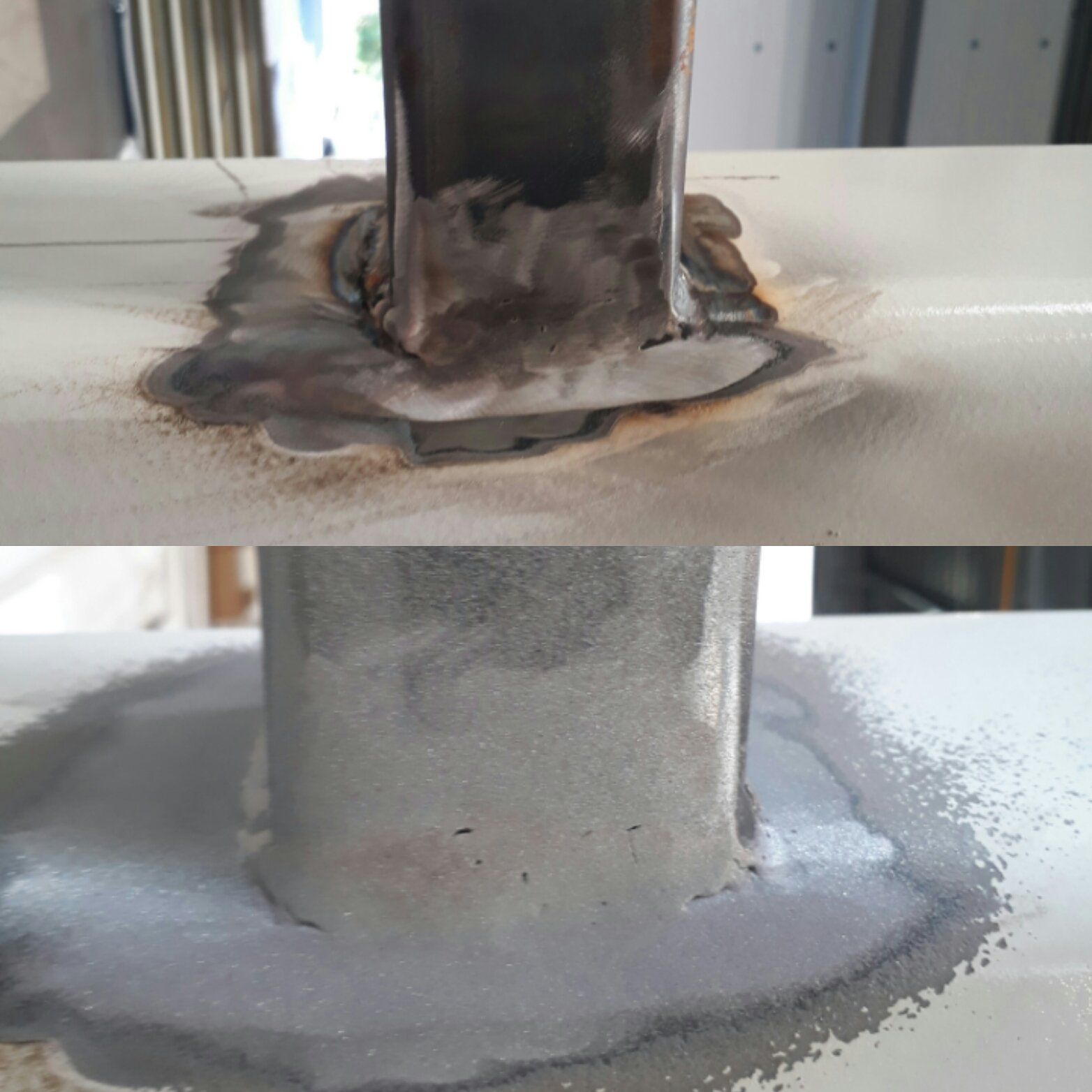 Décapage de soudure industrielle