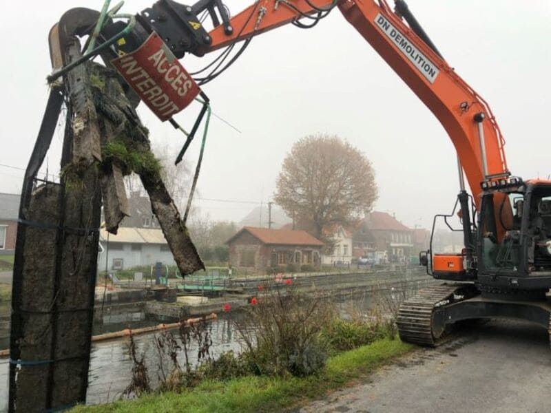 Curage mécanique à la pelle
