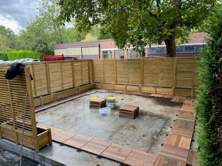 Pavage de style caillebotis