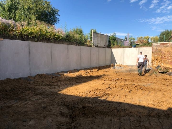 Terrassement d'un terrain