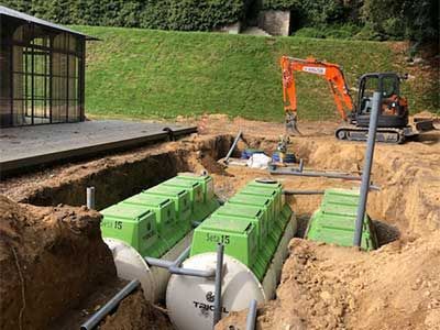 Travaux d'assainissement autonome