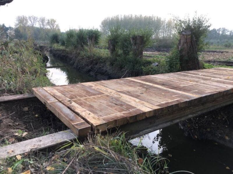 Un pont après curage