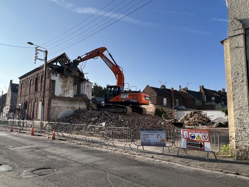 Démolition de bâtiments d'habitation