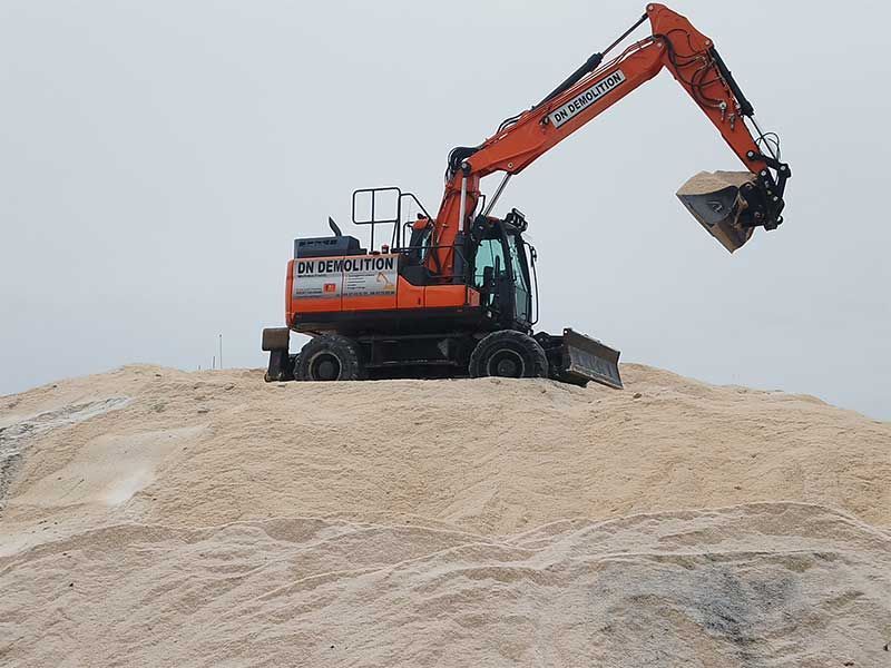 Pelleteuse à louer avec chauffeur