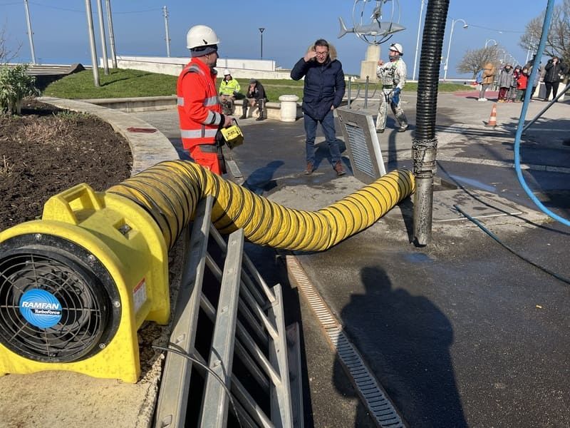 Vidange et curage d'un réseau d'égout