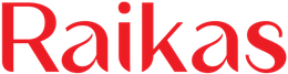 Punainen Raikas- logo valkoisella taustalla