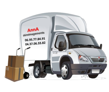 Illustration d'un camion de déménagement ANNA