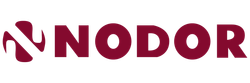 La palabra nodor está escrita en letras rojas sobre un fondo blanco.