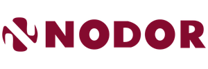 La palabra nodor está escrita en letras rojas sobre un fondo blanco.