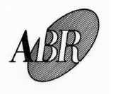 Un dibujo en blanco y negro de la palabra abr sobre un fondo blanco.