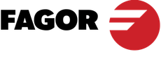 El logotipo de Fagor es un círculo rojo con una raya blanca sobre él.