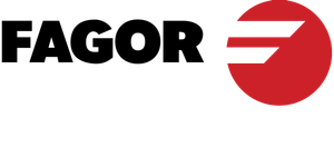 El logotipo de Fagor es un círculo rojo con una raya blanca sobre él.