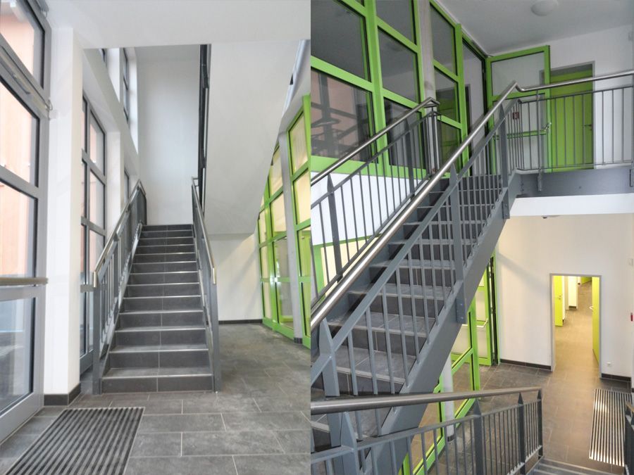 Treppenaufgang in Bürogebäude