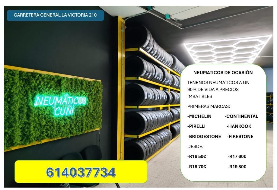 Foto neumático de neumáticos cuñi