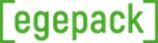 Ein grünes Egepack-Logo auf weißem Hintergrund
