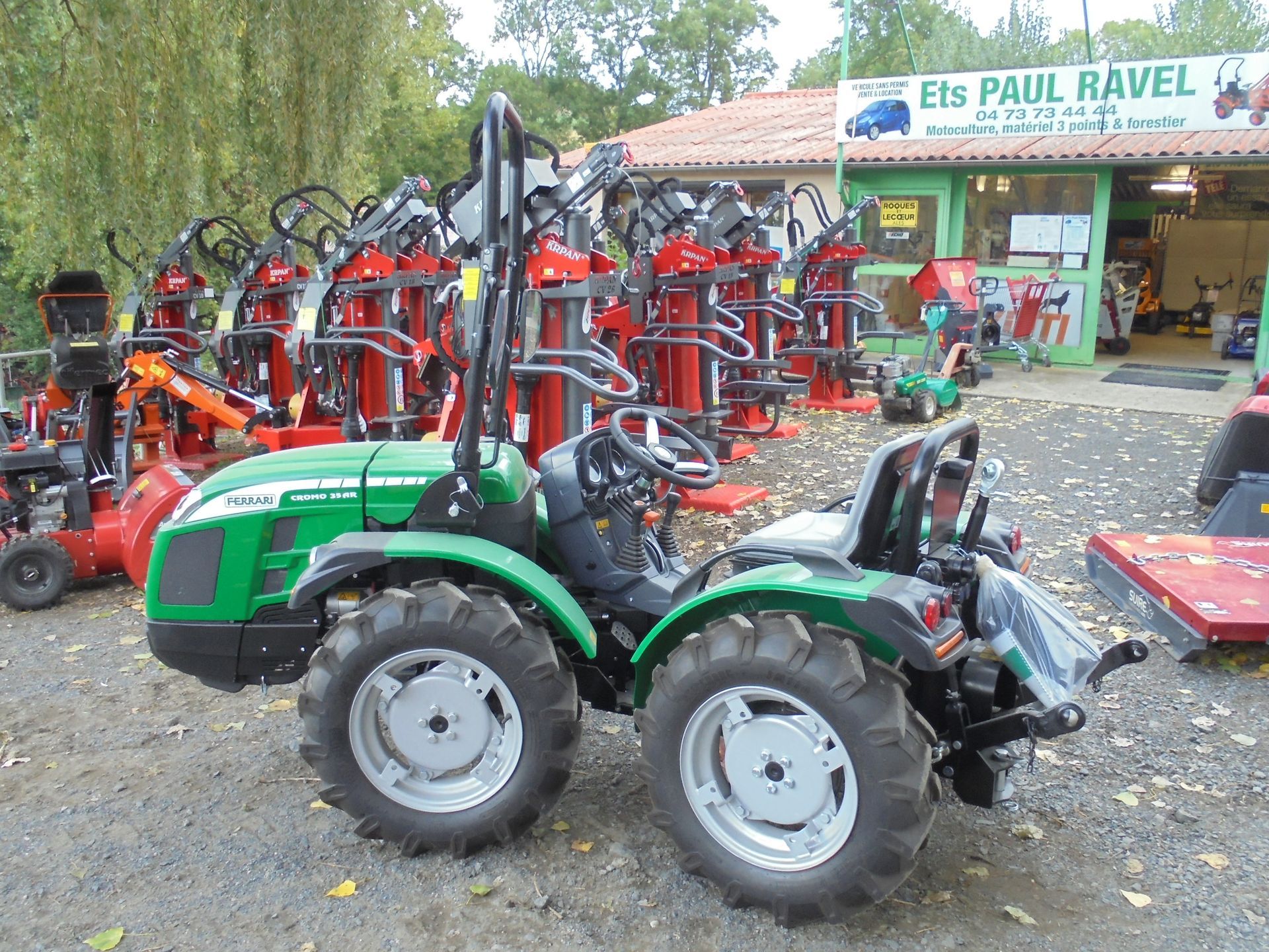 tracteur ferrari cromo 35, articulé, tracteur de vignes, tracteur de pente, puy de dome, billom, montmorin, paul ravel