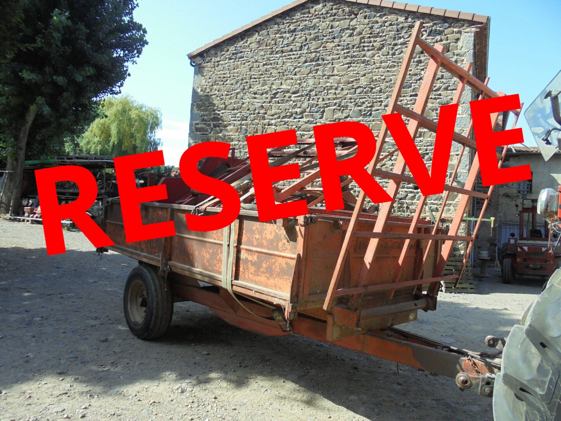 remorque benne basculement hydraulique occasion