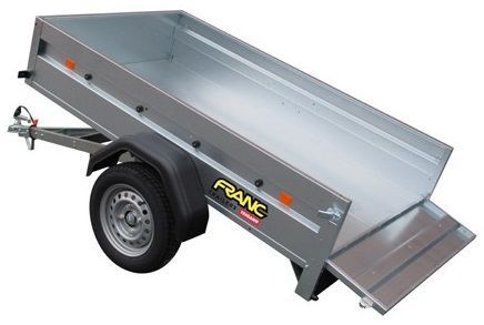 remorque, voiture, routière