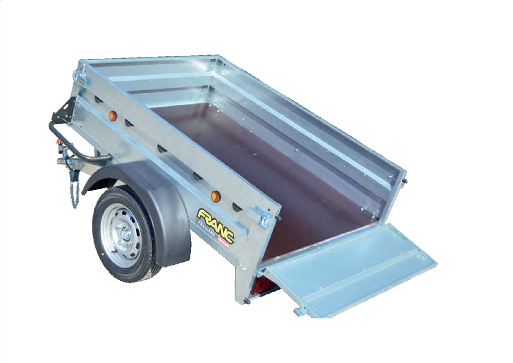 remorque, voiture, routiière