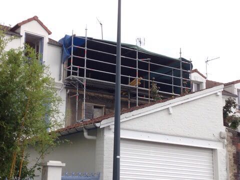 Surélévation de maison Clichy 04.