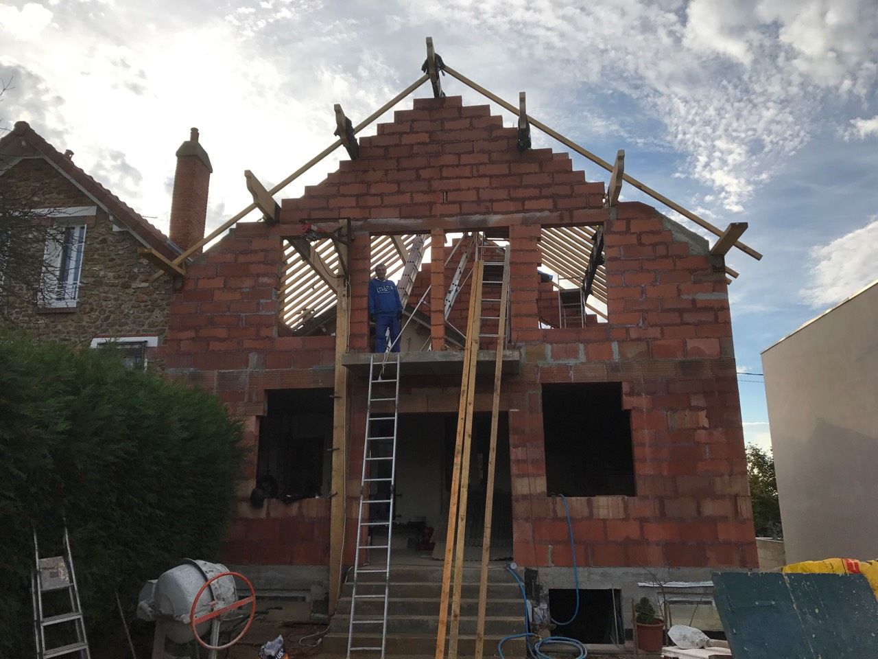 Extension de maison Brunoy 01.