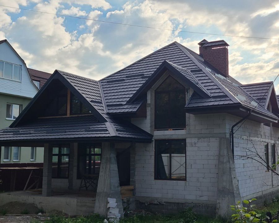 Construction d’une maison.