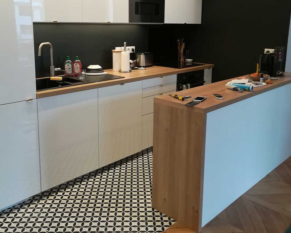 Chantier Rue de Rennes, Paris.