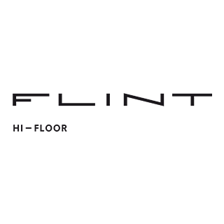 Logotipo de Flint Hi-Floor, la palabra 