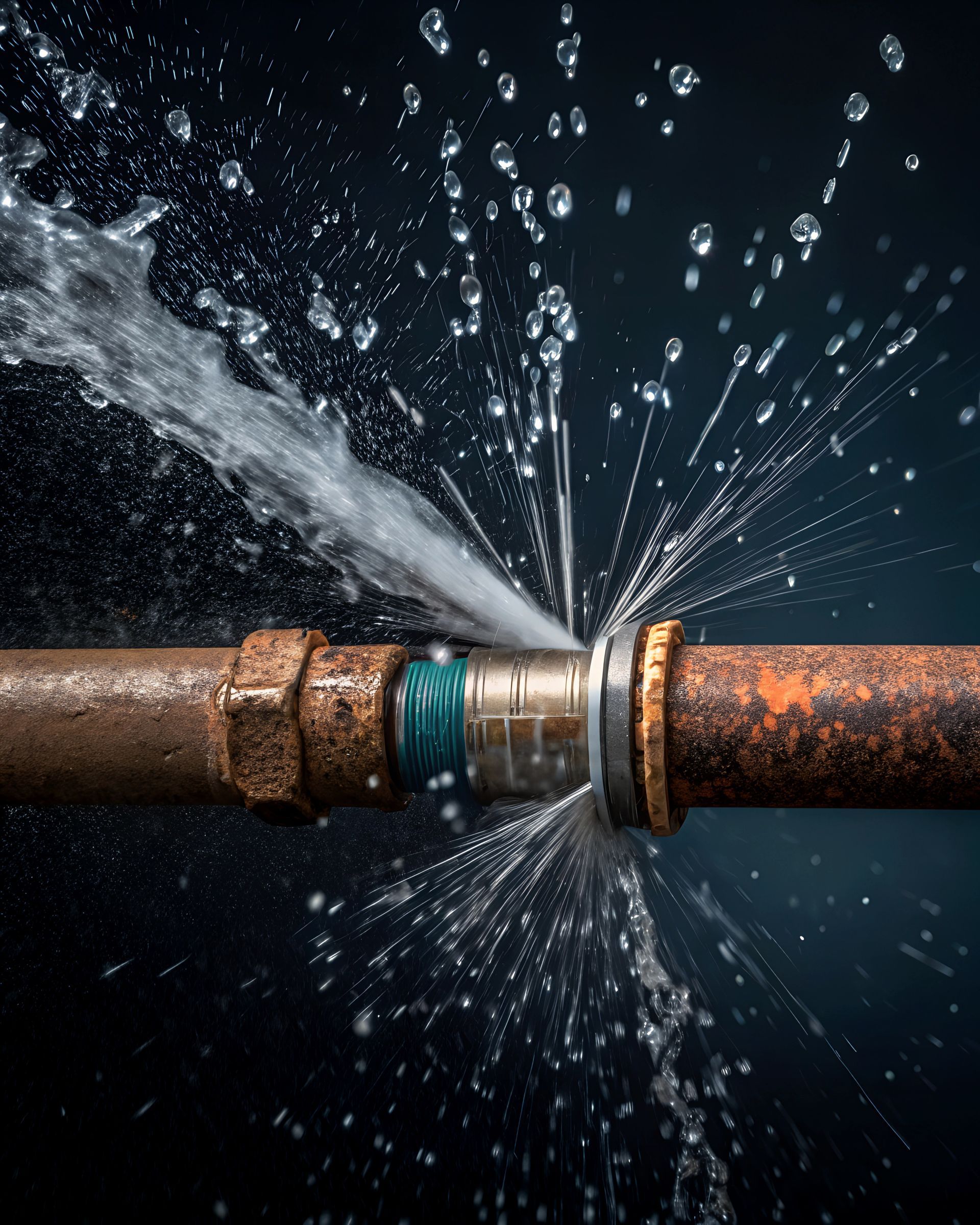 Une fuite d'eau sur la tuyauterie de votre salle de bains