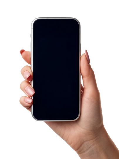 Une main qui tient un smartphone