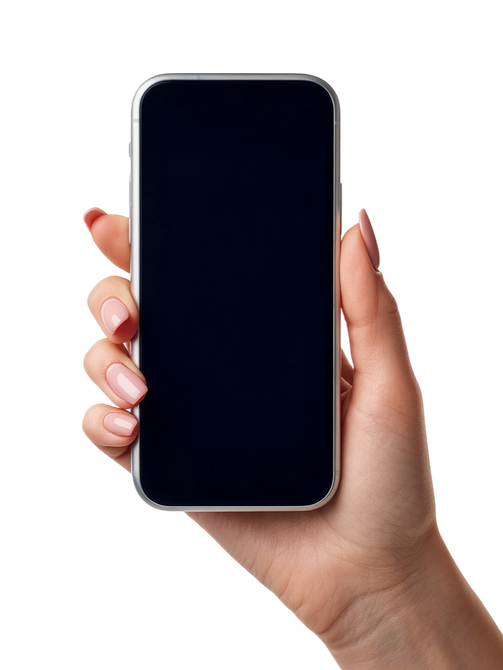 Une main qui tient un téléphone