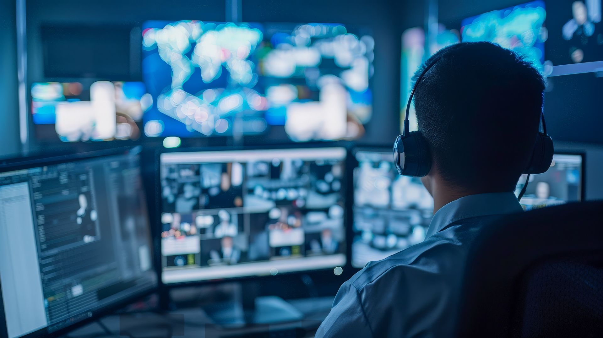 Surveillance en direct par un agent de sécurité