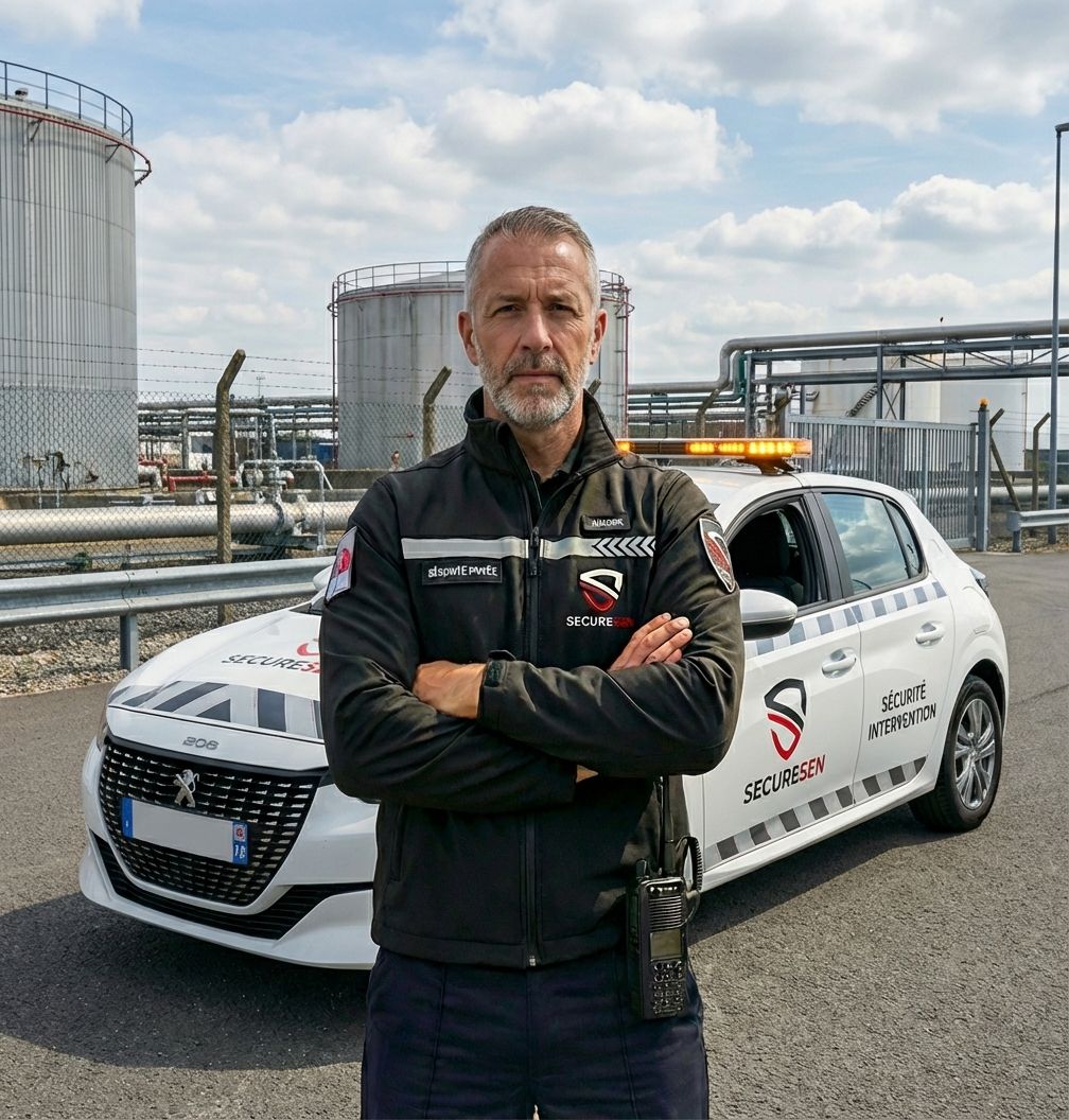 Caméra extérieure menant sur un parking