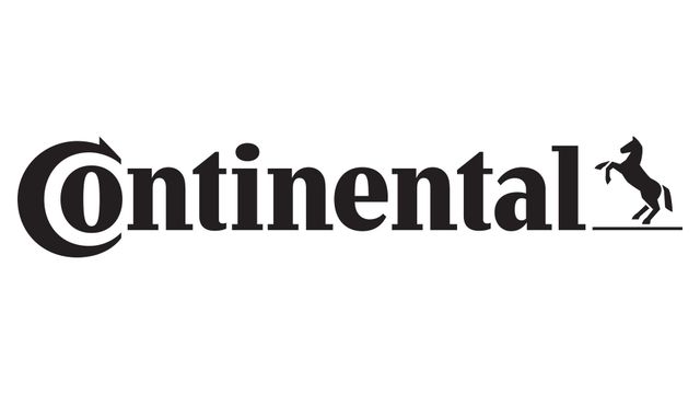 Logo Continental en noir avec une icône de cheval cabré