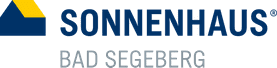 Ein blau-gelbes Logo für das Sonnenhaus Bad Segeberg