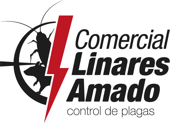 Logotipo de Comercial Linares Amado, SL, con texto en rojo y un icono estilizado con la silueta de un ratón.