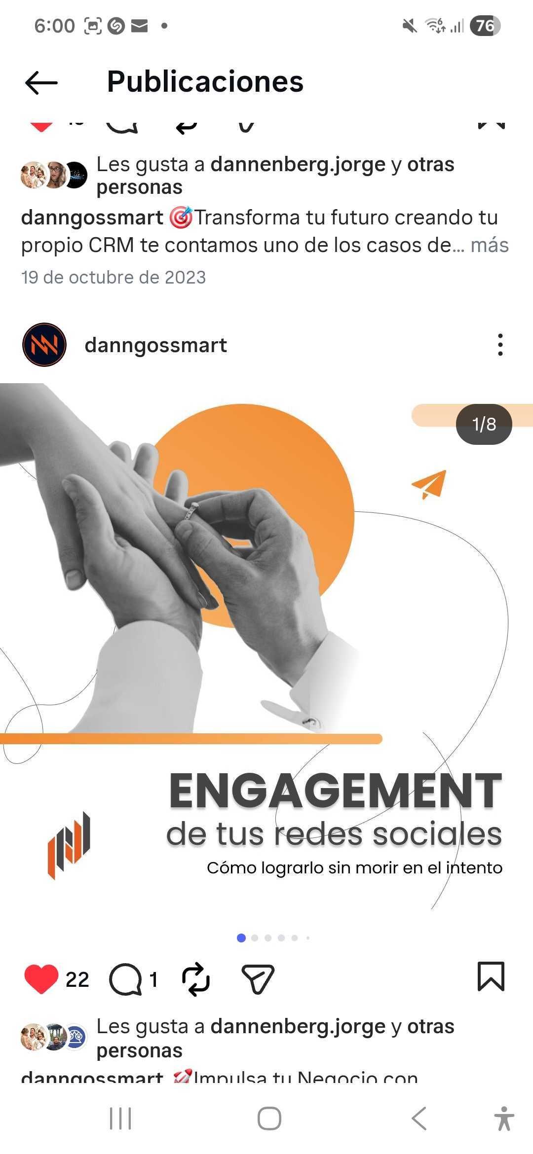 imagen de engagement de las redes sociales