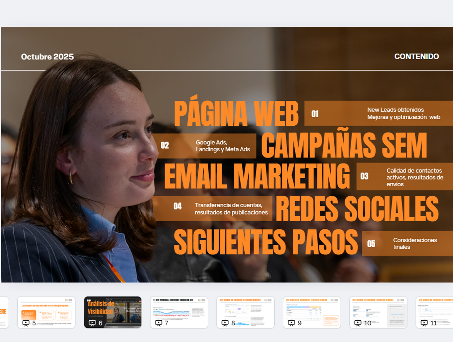 Visualización del pasillo de Advantere con rótulo en la pared