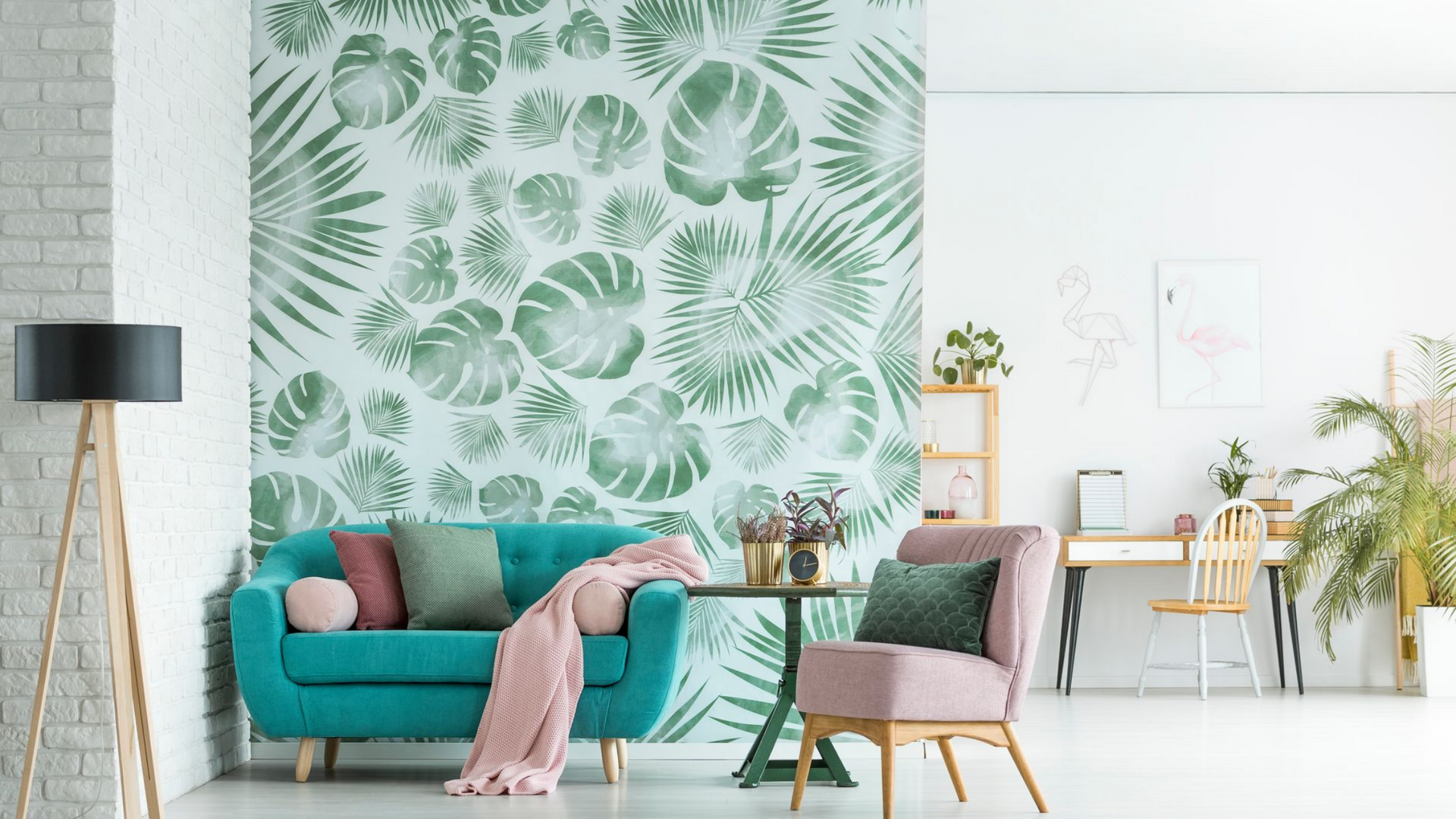 Papier peint dans une pièce