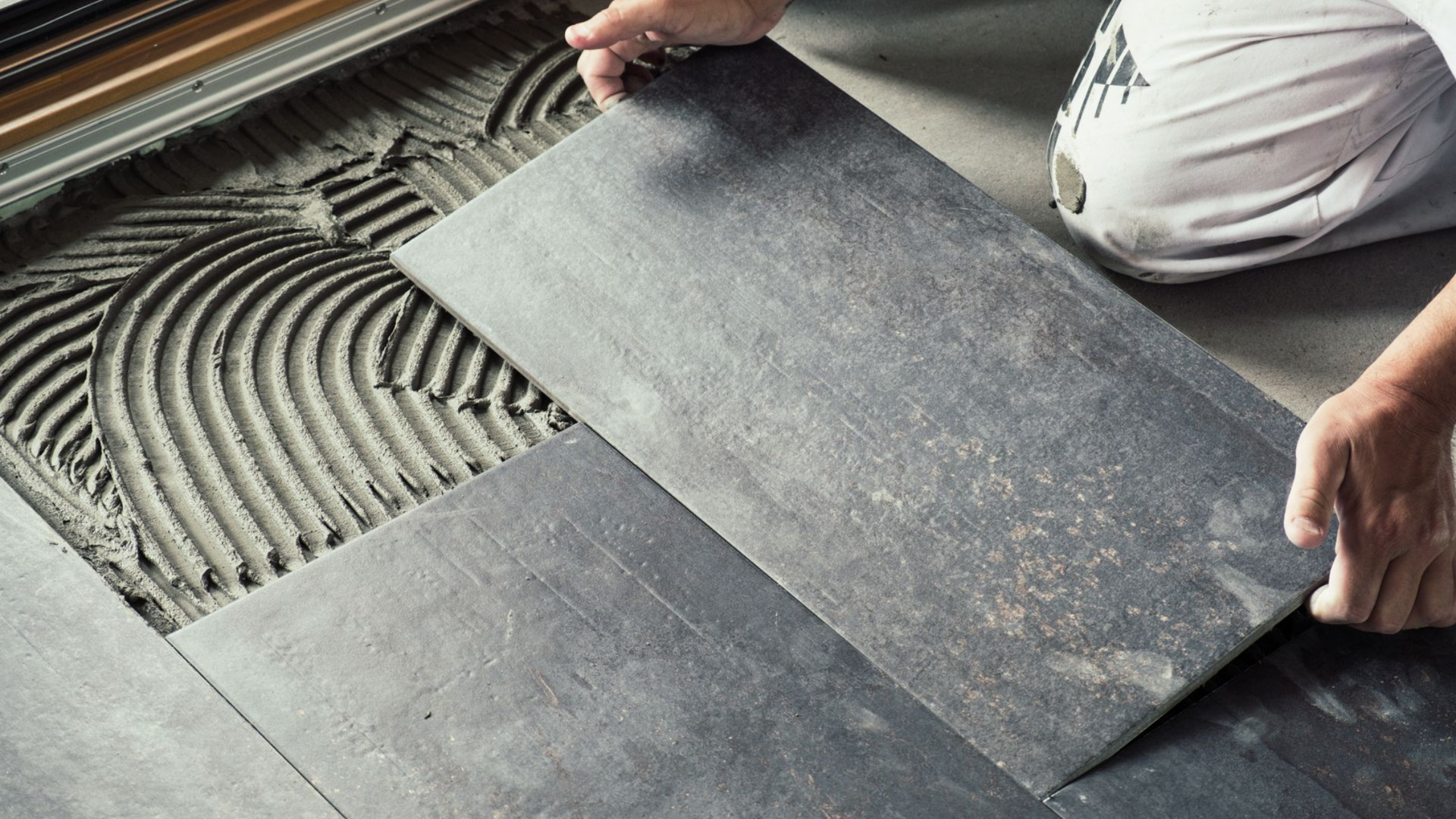 Pose de carrelage en céramique