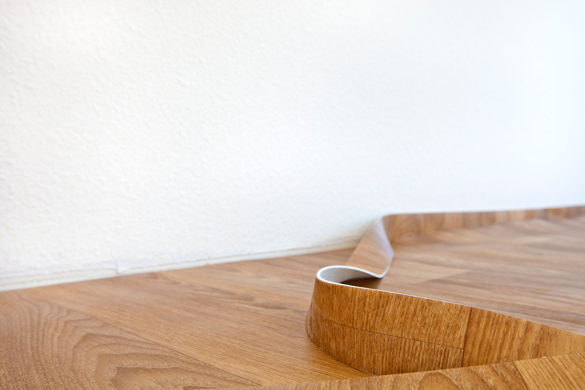 Découpe d'un sol en lino