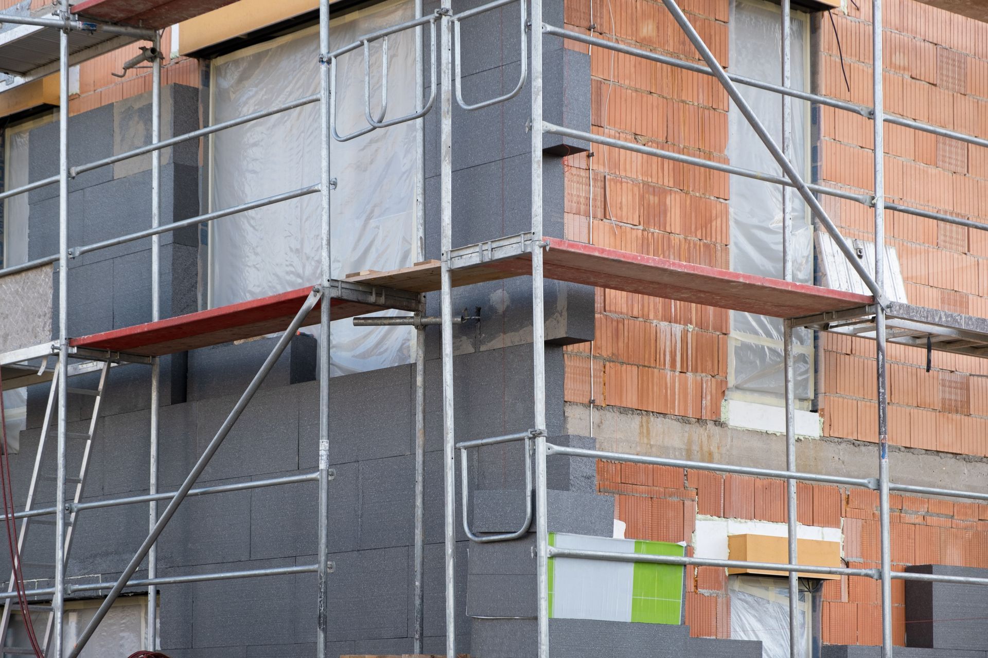 Travaux d'isolation extérieure d'une maison