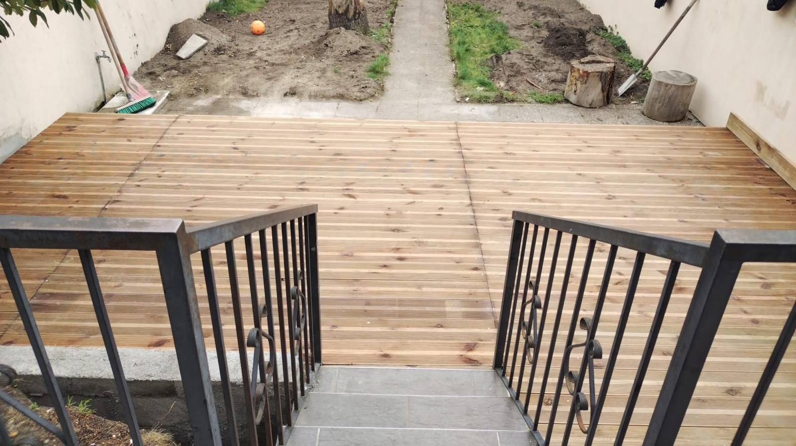 Pose d'une terrasse en bois