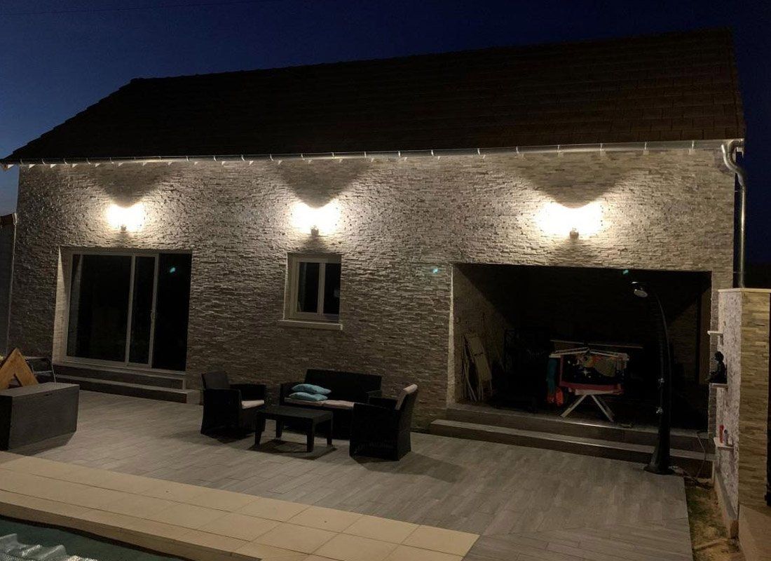 Rénovation extérieure de la façade d'une maison