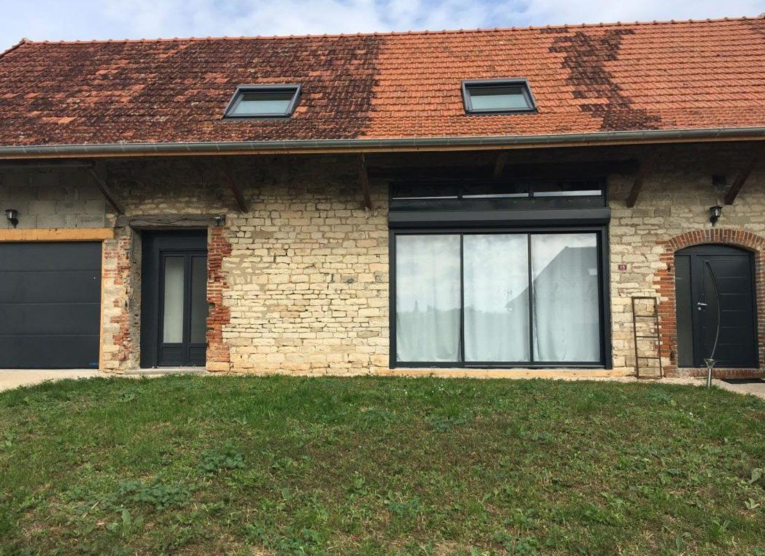 Aménagement extérieur réalisé par la société M. Correia Maçonnerie