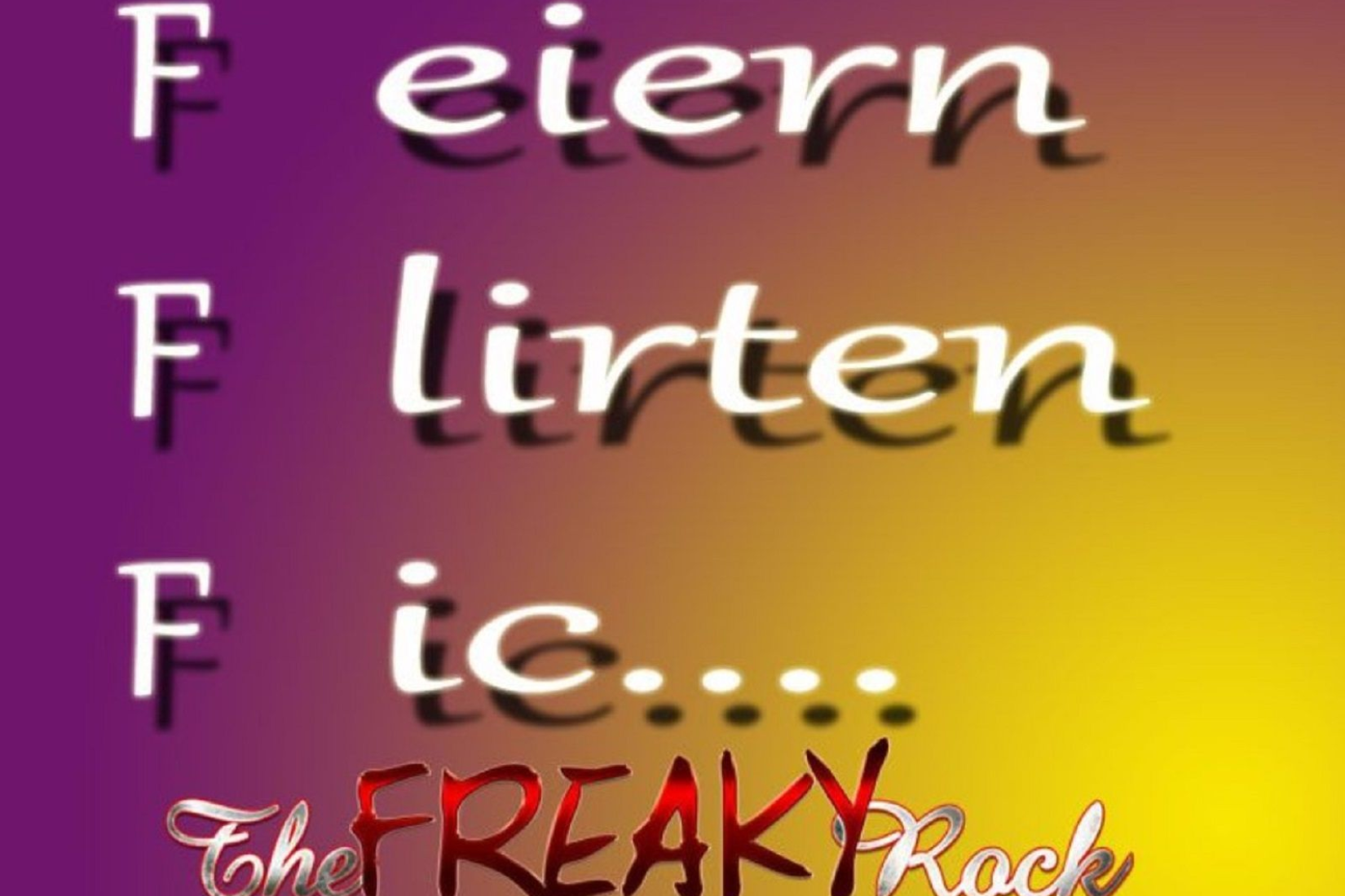 Stilisierter Text auf warmem orange-gelbem Hintergrund