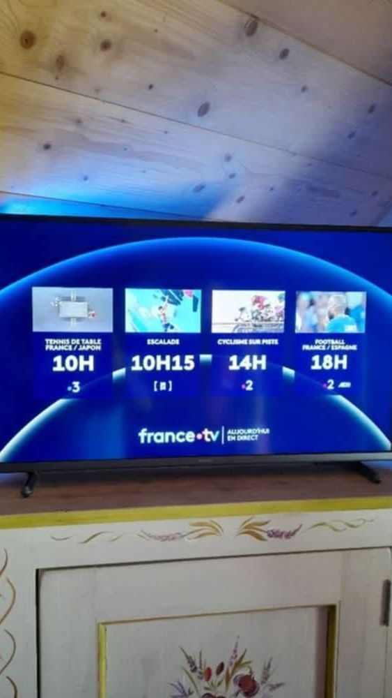 Écran de télévision moderne et connecté